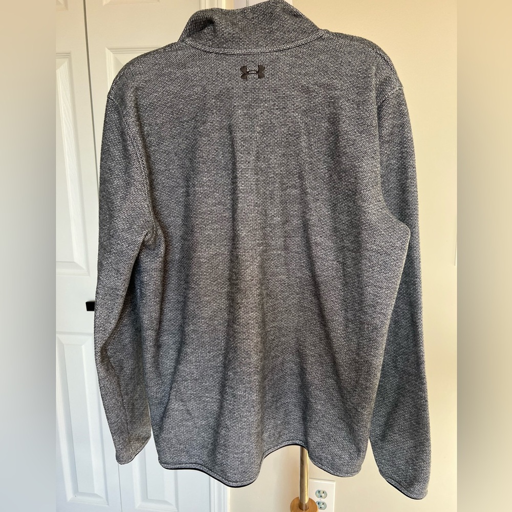 Under Armour Gray and Black Long Sleeve Specialist Henley 2.0 - Picture 3 of 7